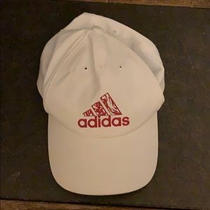 White Adidas hat